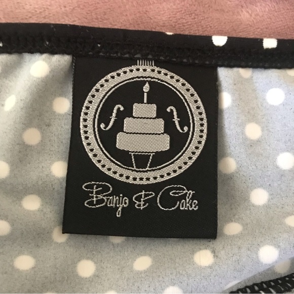 Banjo & Cake Retro Bows 🎀 & Anchors ⚓️ Polka Dot Bikini 👙 Sz S - Picture 5 of 7